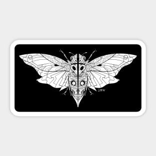 alien deadly ecopop the cicada madness butterfly Sticker